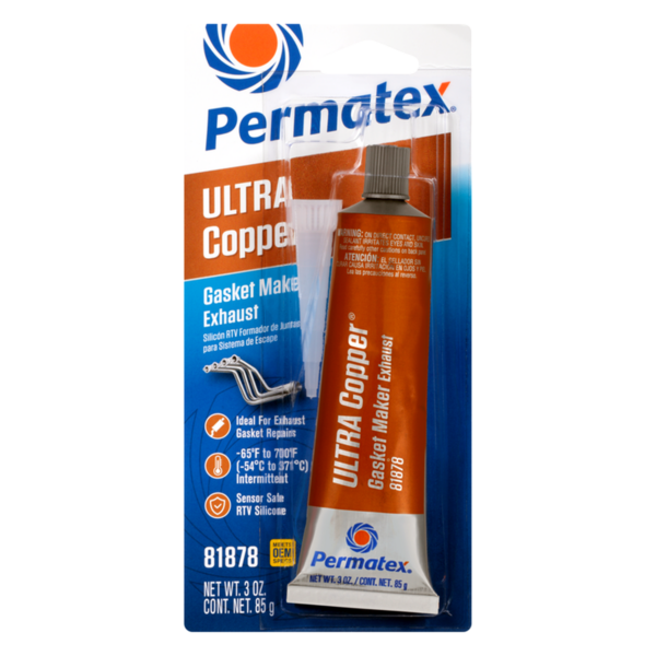 Permatex® Ultra Copper® No. 81878 Silicón RTV de Máxima Temperatura de 3OZ
