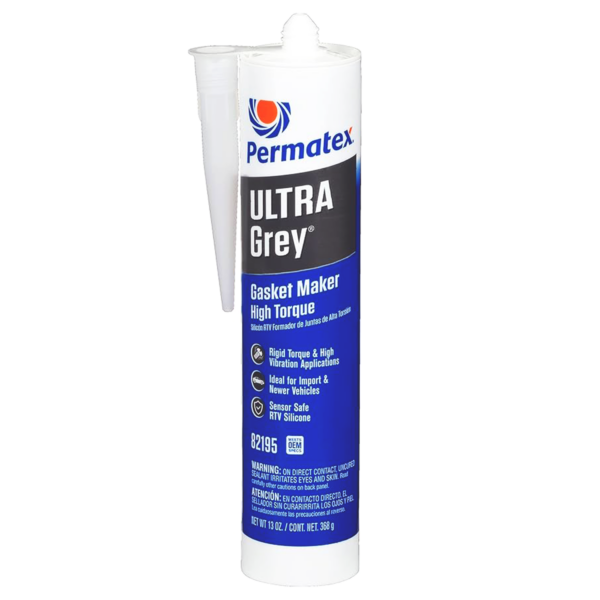 Permatex® Ultra Grey® No. 82195 Formador de empaques de Alta Torsión de 13 Oz.