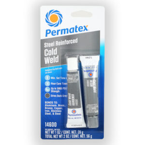 Permatex ® 14600 Epoxi de 2 partes para soldadura en frío, 2 - Tubos de 1 OZ, en cartón