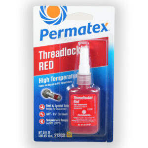 Permatex ® 27200 Retenedor de Roscas Rojo para Altas Temperaturas, Botella de 10 ML, en cartón